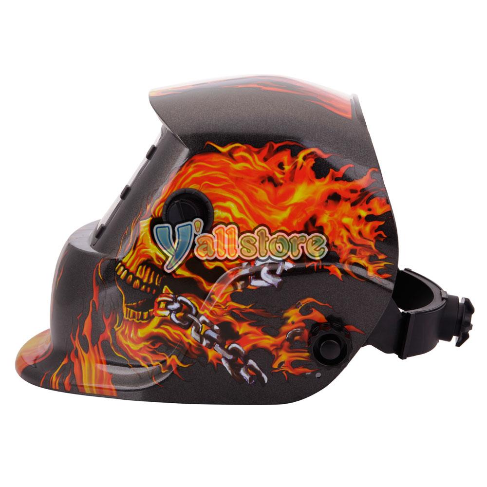 Pro Solar Auto Darkening Welding Helmet Arc Tig Mig Mask Grinding Black HY15