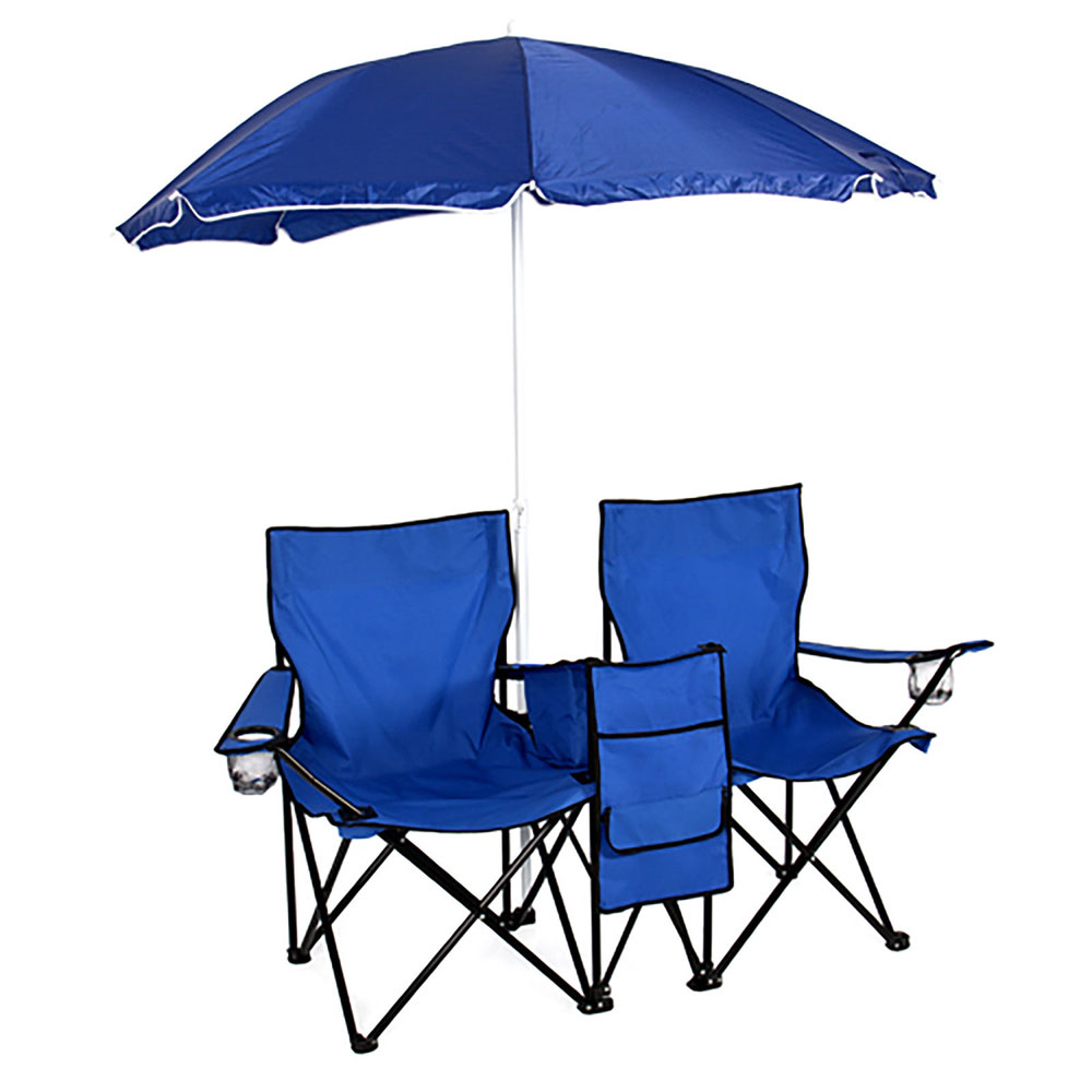 Foldable Picnic Beach Camping Double Chair+Umbrella Table Cooler Fishing Fold Up 13 Foldable Picnic Beach Camping Double Chair+Umbrella Table Cooler Fishing Fold Up 13
