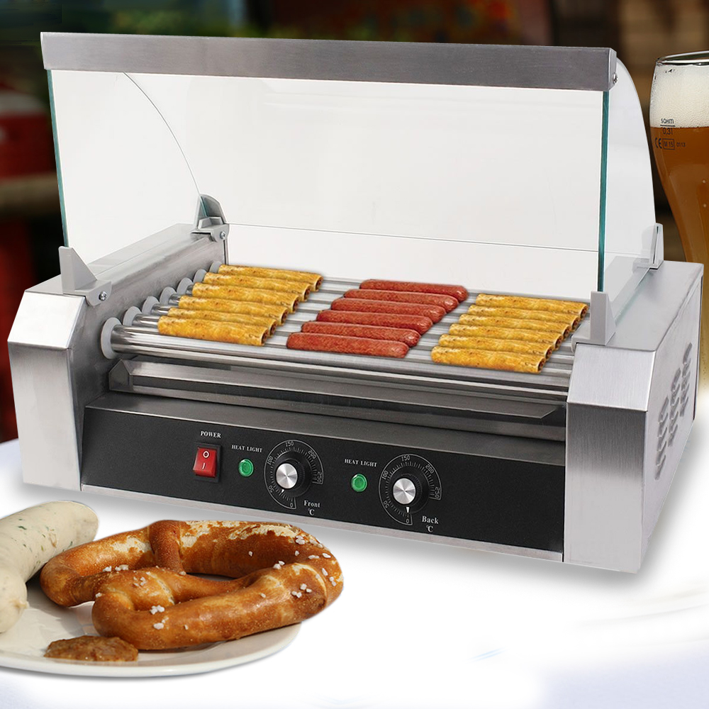 Commercial Hot Dog 7 Roller & 11 Roller Grill Cooker Sausage Machine W