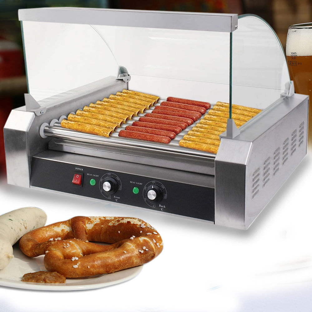 Commercial Hot Dog 7 Roller & 11 Roller Grill Cooker Sausage Machine W