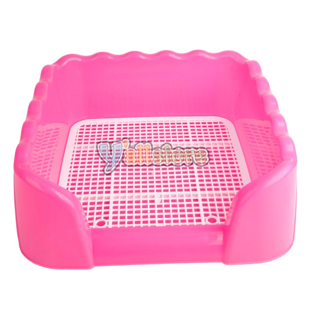 S M L Size Indoor Dog Puppy Plastic Potty Training Fence Tray Pad Pet
