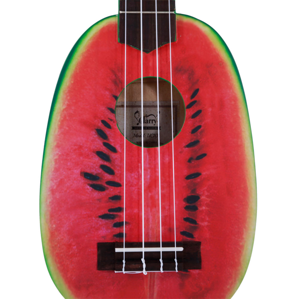Glarry 21 inch 4 String Hawaii Basswood Ukulele Watermelon Design Small
