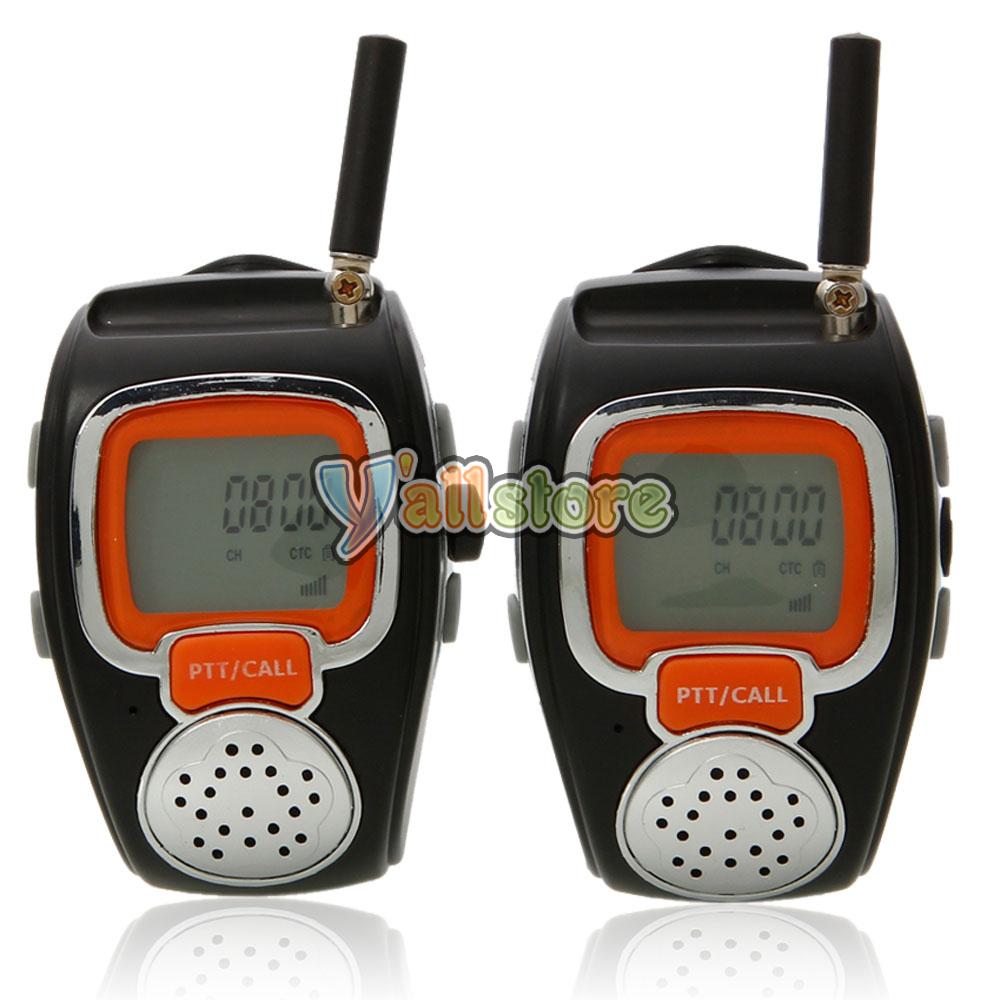 2 x Practical Freetalker Walkie Talkie Two 2Way Radio Wrist Watch