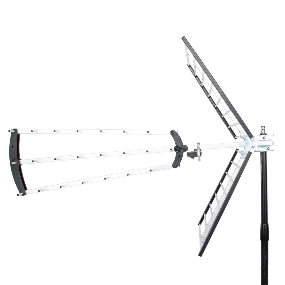 Leadzm Outdoor Amplified Antenna HD TV High Gain 16.5dB Rotor 360°UHF