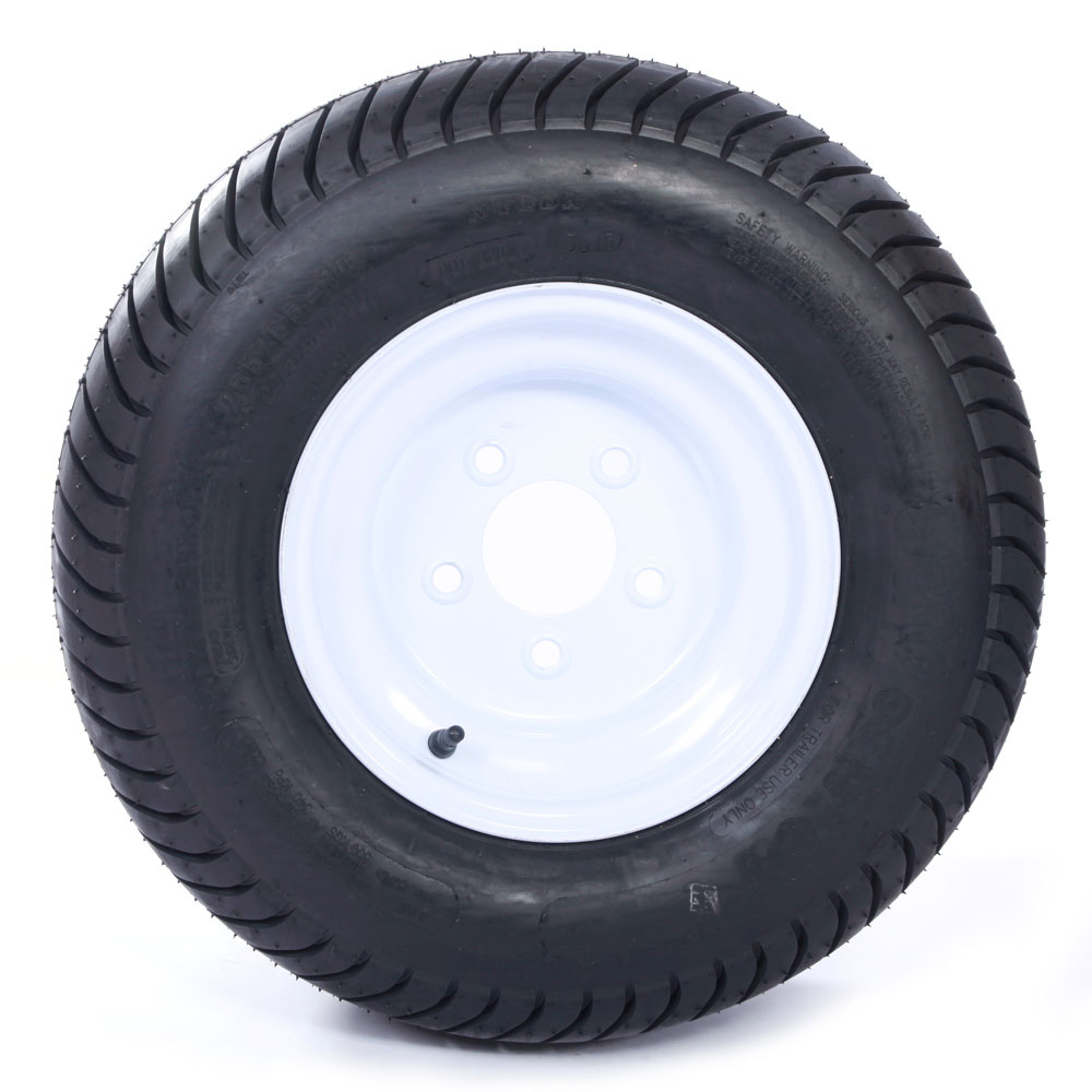 *2* 20.5x8.0-10 LRC Bias Trailer Tires on 5 Lug White ...