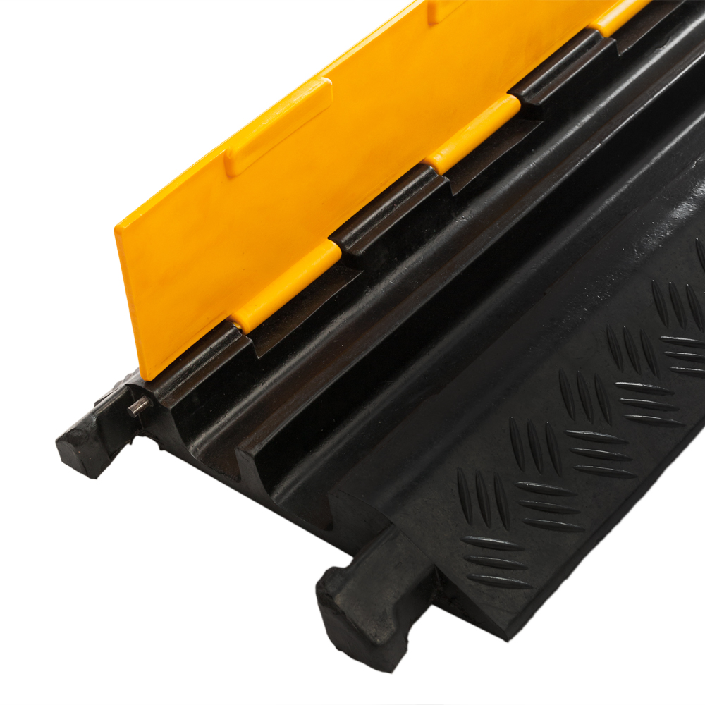 3X Large 2 Channel Rubber Electrical Wire Cable Cover Ramp Guard Cord Protector eBay