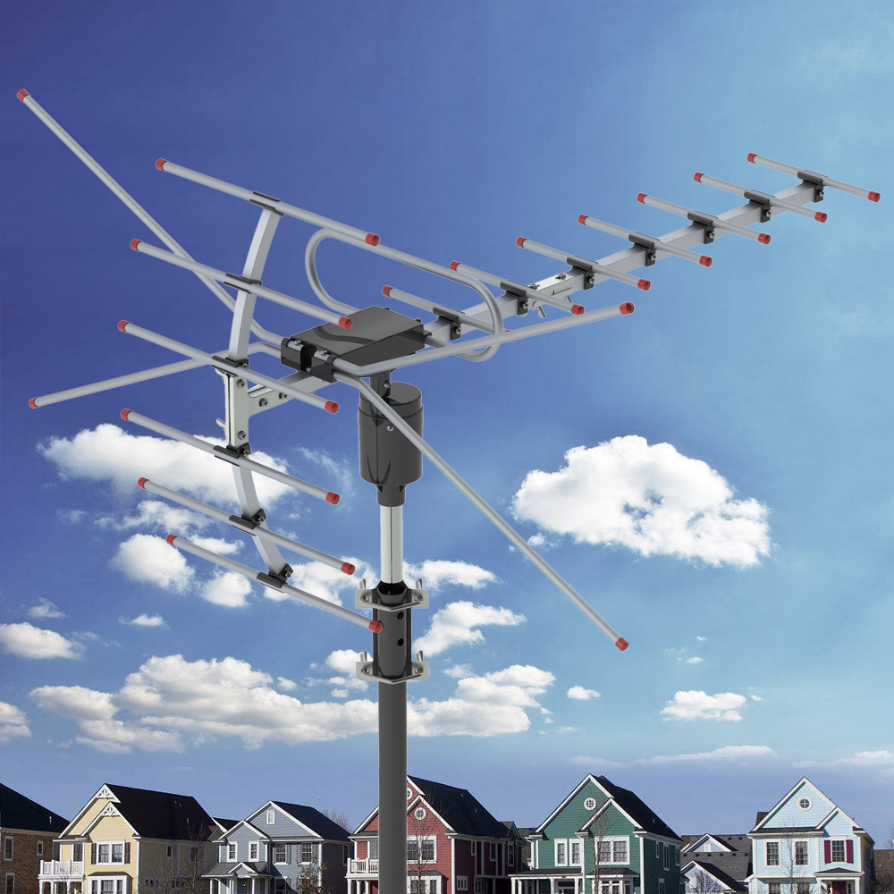 HD 1080P Digital TV Antenna Aerial 100mile Amplified Long Range HDTV VHF//UHF