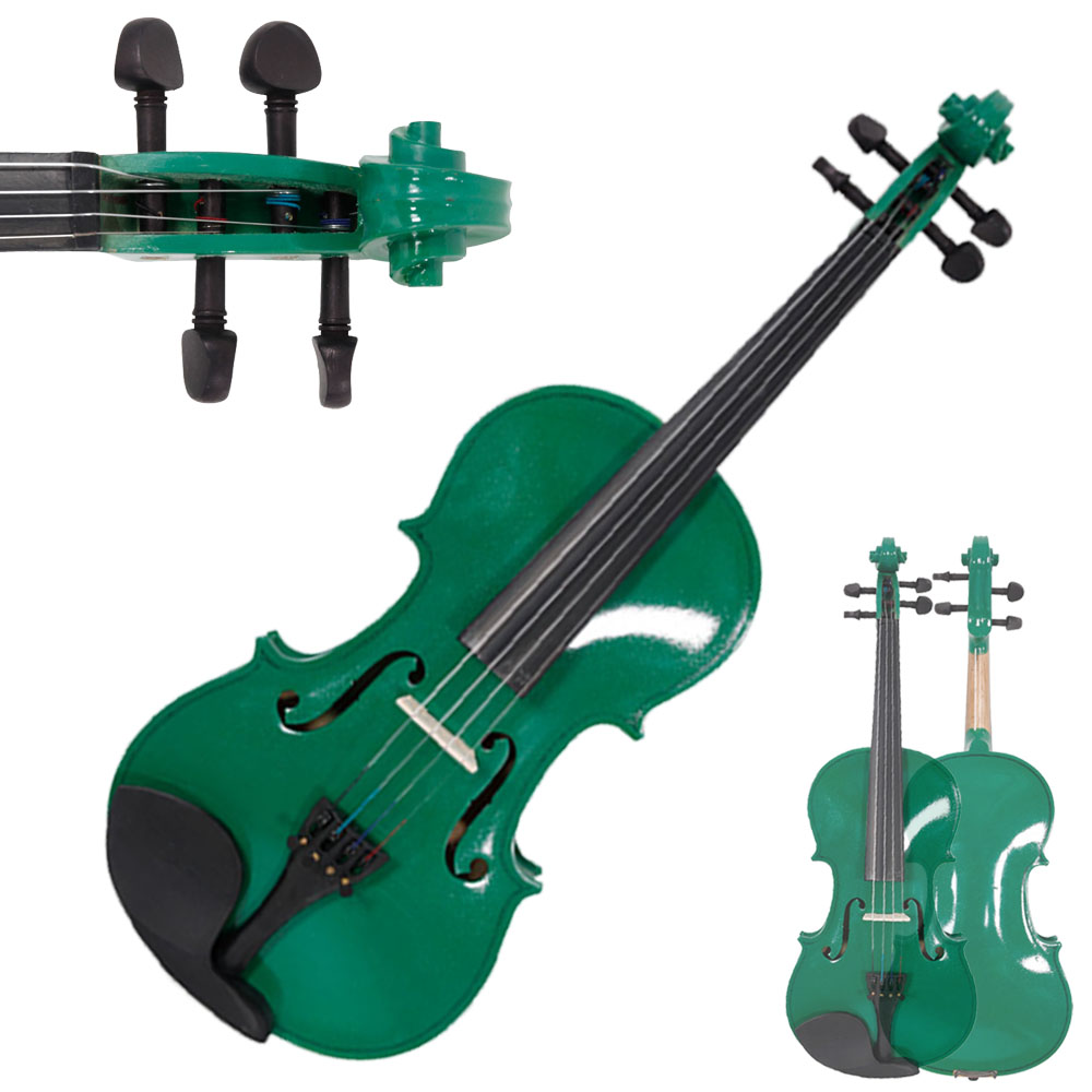 New Acoustic Violin 4/4 Full Size with Case and Bow Rosin Green eBay