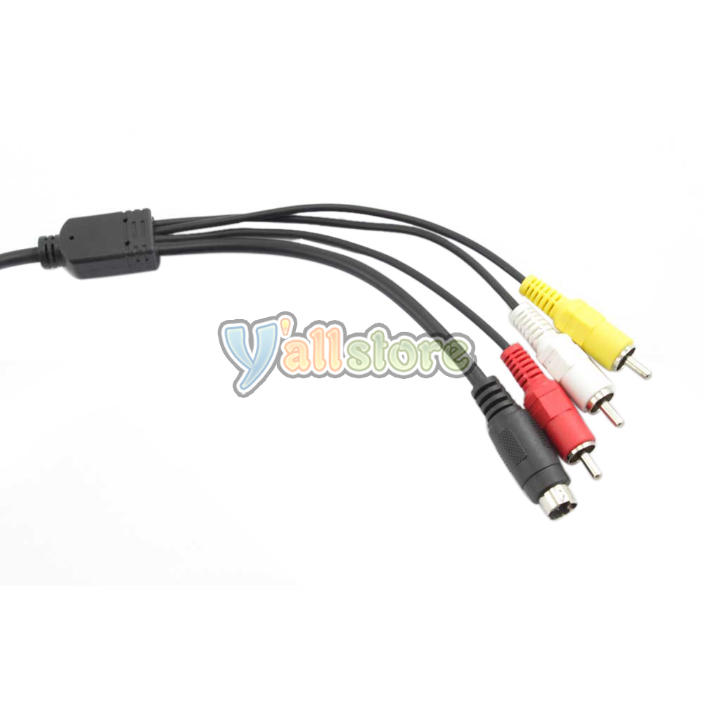 New AV A/V TV + USB Cable/Cord for Sony Handycam DCRSX44/E Free Ship