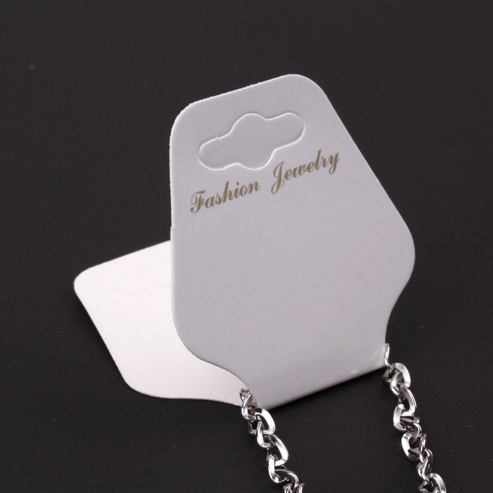 100ps White Paper Necklace Bracelet Fashion Jewellery Display Cards New Tags Ebay Paper Bracelet Template