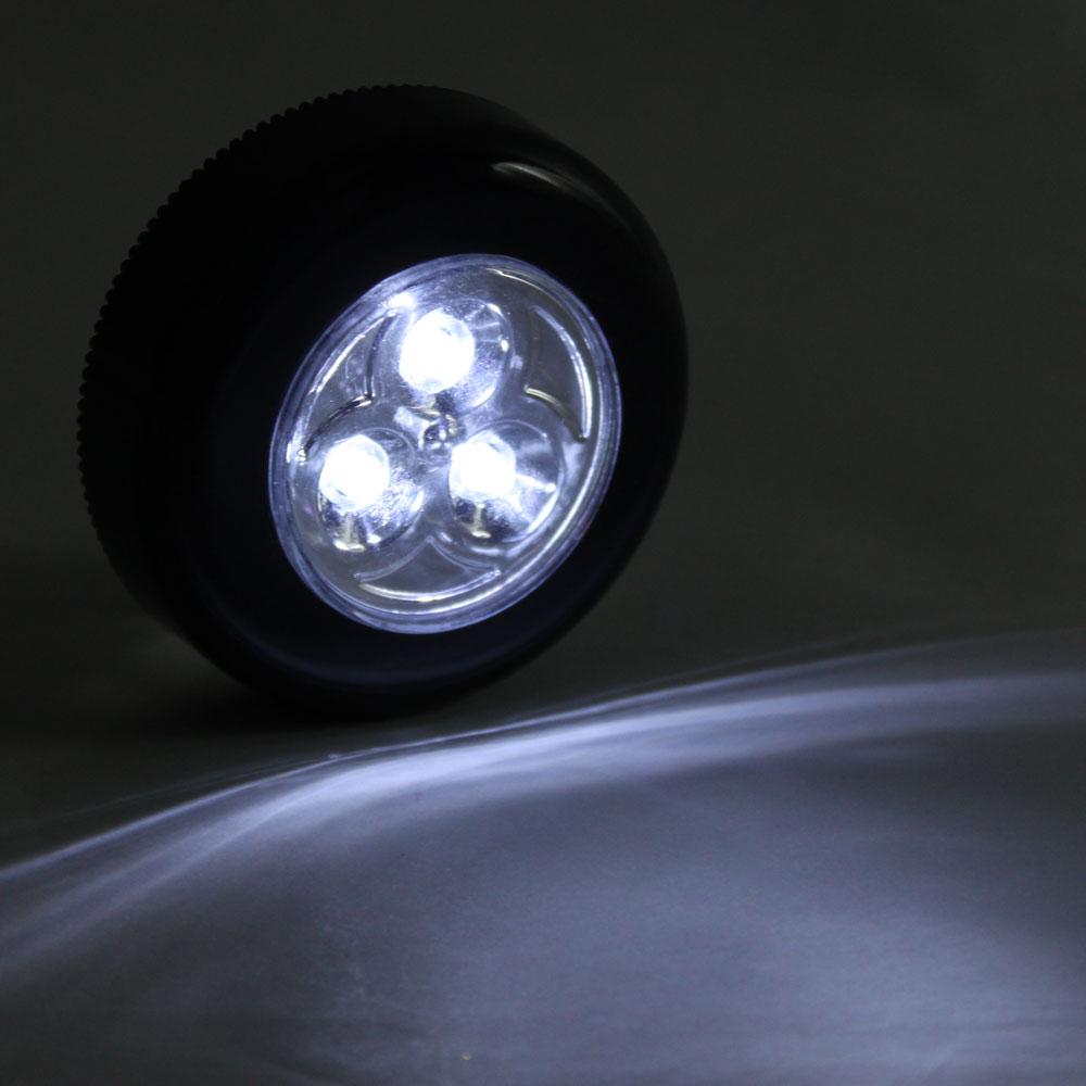 6 x mini cordless 3 led touch light batteries powered touch light 3