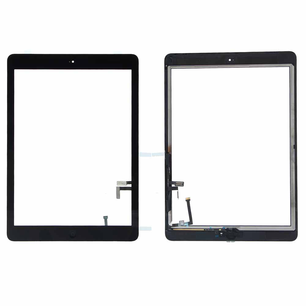 Black Touch Screen + Home Button for Apple iPad Air 5th Replacement